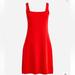 J. Crew Dresses | J Crew Womens Square Neck Red Tank Mini Sweater Dress Size Medium Nwt! | Color: Pink/Red | Size: M