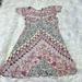 Free People Dresses | Euc Free People Floral Summer Dress. Size 10 | Color: Gray/Pink | Size: 10