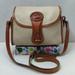 Dooney & Bourke Bags | Dooney & Bourke Ivory Pebbled Leather Toggle Flap Closure Crossbody Bag Vtg | Color: Brown/Cream | Size: Os