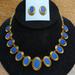 Kate Spade Jewelry | (#249) Nwot Kate Spade 2pc Blue Necklace And Earrings Set | Color: Blue/Gold | Size: Os