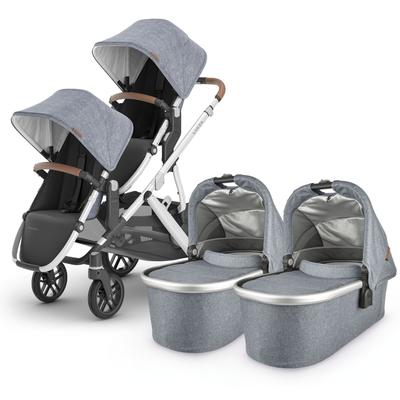 UPPAbaby VISTA V2 Twin Double Stroller Bundle with...