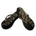 Michael Kors Shoes | Michael Kors Bedford Glam Platform Logo Flip Flops | Color: Black/Gold | Size: 10