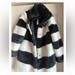 J. Crew Jackets & Coats | J.Crew Nwt Amazing Faux Fur Teddy Coat Navy White Stripe Size Small | Color: Blue/White | Size: S