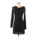 Derek Heart Couture Casual Dress - Mini: Black Stars Dresses - Women's Size Small