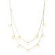 JC Trauringe Gold Pendant Plates + Chain in Real 585 Gold Classic Simple Plate Necklace Anchor Chain Gold Pendant Sets Gold Jewellery Women's Jewellery in Yellow Gold Including Jewellery Case 8613,