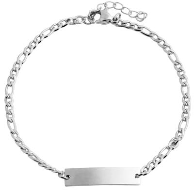 Edelstahlarmband ADELIA´S "Herren Armband aus Edelstahl 18 cm", silber, Armbänder, Herren, 18, Edelstahl