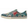 Sneaker DOGO "Classic Schnürsneaker Show Yourself More Love Damen Sneaker", Damen, Gr. 36, Normalschaft, blau, Lederimitat, Schuhe, Handgefertigt