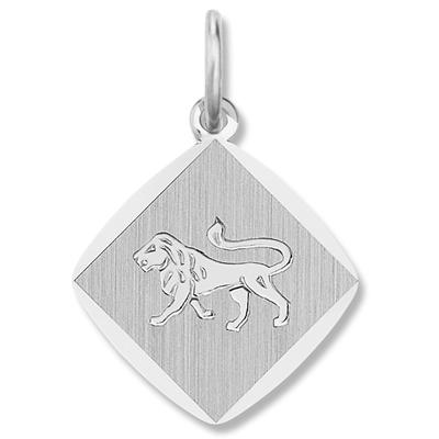 Kette mit Anhänger ONE ELEMENT "Löwe Sternzeichen Anhänger aus 925 Silber", silber, Halsketten, Damen, Silber 925 (Sterl