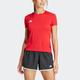 Laufshirt ADIDAS PERFORMANCE "ADIZERO E TEE" Gr. L, rot (tepore) Damen Shirts Jersey