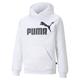 Hoodie PUMA "Essentials mit großem Logo Jungen" Gr. 110, weiß (white) Kinder Sweatshirts