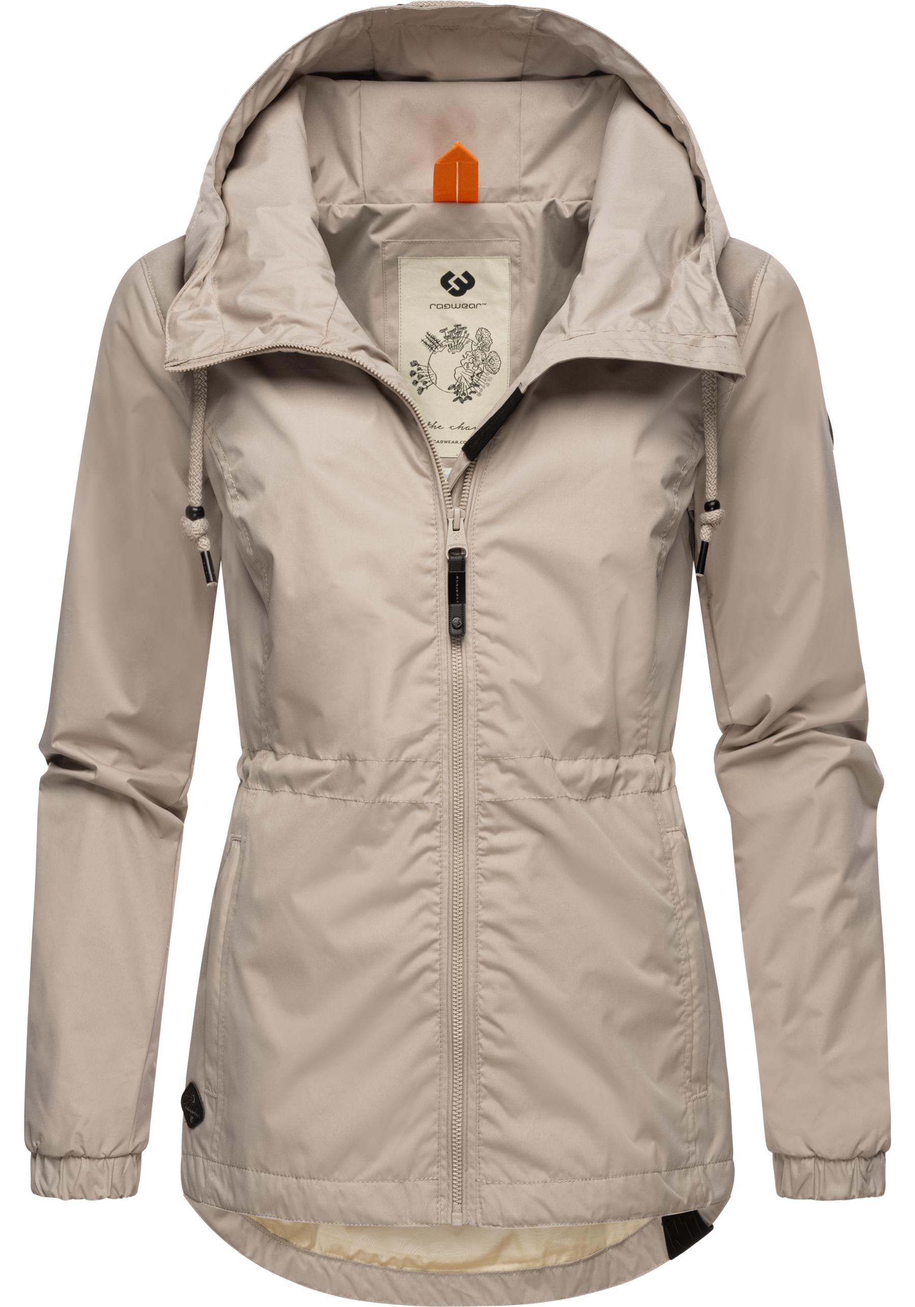 Outdoorjacke RAGWEAR "Danka", Damen, Gr. XXXL(46), weiß (bone), Außenmaterial: 100% Polyester, Innenfutter: 100% Polyester, regular fit hüftbedeckend, Ärmel ohne Ärmelschlitz elastischer Bund mit innenliegendem Gummizug, Jacken, Wasserdichte... Image
