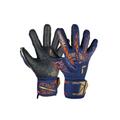 Torwarthandschuhe REUSCH "Attrakt Fusion Guardian Junior" Gr. 6, bunt (goldfarben, blau) Kinder Handschuhe Fussballhandschuhe