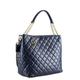 Schultertasche COLLEZIONE ALESSANDRO "Elegante" Gr. B/H/T: 30 cm x 27 cm x 19 cm one size, blau Damen Taschen Handtaschen