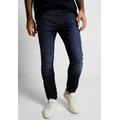 Slim-fit-Jeans STREET ONE MEN Gr. 28, Länge 32, blau (dark blue rinsed wash) Herren Jeans Slim Fit