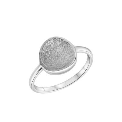 Fingerring CELESTA "Silber 925 rhodiniert mit eismatter Oberfläche" Gr. 18,5, silber (silbergrau), Fingerringe, Damen, 058 (18,5), Silber 925 (Sterlingsilber) Image