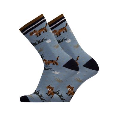 Socken UPHILLSPORT "TIGER 2er Pack", Herren, Gr. 35-38, blau, 58% Wolle, 40% Polyamid, 2% Elasthan, mehrfarbig, Socken, in atmungsaktiver Qualität Image