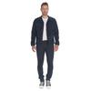 Chinohose LE TEMPS DES CERISES "JOGG", Herren, Gr. 30, US-Größen, blau (dunkelblau), 85% Baumwolle, 14% Polyester, 1% Elasthan, unifarben, casual, Hosen, in tollem Design