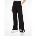 Sweathose CALVIN KLEIN JEANS "DIFFUSED MONOLOGO JOG PANT" Gr. XS (34), N-Gr, schwarz (ck black) Damen Hosen Freizeithosen