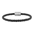 Armband CAÏ Armbänder Gr. 21cm, Edelstahl, schwarz Herren Armbänder