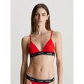 Triangel-Bikini-Top CALVIN KLEIN SWIMWEAR "TRIANGLE-RP" Gr. L (40), N-Gr, rot (cajun red) Damen Bikini-Oberteile Ocean Blue