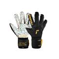 Torwarthandschuhe REUSCH "Attrakt Freegel Fusion Ortho-Tec" Gr. 8, goldfarben (schwarz, goldfarben) Damen Handschuhe Sporthandschuhe