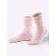 Socken WÄSCHEPUR Gr. 2/39, rosa (rosé, weiß) Damen Socken Socken, Strümpfe Strumpfhosen