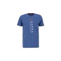 T-Shirt ALPHA INDUSTRIES "ALPHA Men - T-Shirts R Print T" Gr. 2XL, blau (vintage marine) Herren Shirts T-Shirts