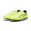 Fußballschuh PUMA "KING MATCH FG/AG" Gr. 43, grün (electric lime, puma black) Schuhe Fußballschuhe