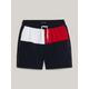 Badeshorts TOMMY HILFIGER SWIMWEAR "MEDIUM DRAWSTRING" Gr. 152/158, N-Gr, blau (desert sky) Jungen Badehosen Bekleidung