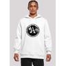 "Kapuzenpullover F4NT4STIC ""Spaceone Logo"" Gr. S, weiß Herren Pullover Print"