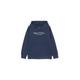 Sweatshirt MARC O'POLO "aus reiner Bio-Baumwolle" Gr. 116/122, blau Jungen Sweatshirts