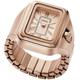 Uhrenring FOSSIL "RAQUEL WATCH RING" Armbanduhren rosegold (roségoldfarben) Damen Quarzuhren