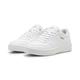 Sneaker PUMA "Court Classy Sneakers Damen" Gr. 40.5, weiß (white silver metallic) Schuhe Sneaker