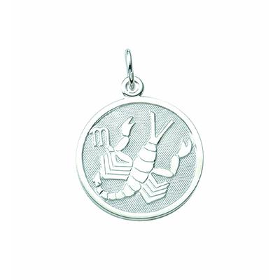 Kette mit Anhänger ADELIA´S "925 Silber Sternzeichen Anhänger Skorpion Ø 15,7 mm", silber, Halsketten, Damen, Silber 925 (Sterlingsilber), Schmuckset - Set mit Halskette Image