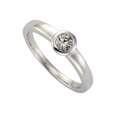 Fingerring ZEEME "Silber 925 rhodiniert mit Zirkonia weiß" Gr. 19,5, weiß (weiß, weiß), Fingerringe, Damen, 062 (19,7), Silber 925 (Sterlingsilber) Image