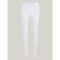 Skinny-fit-Jeans TOMMY HILFIGER CURVE "CRV HARLEM U SKINNY HW CLR" Gr. 52, N-Gr, weiß (th optic white) Damen Jeans Röhrenjeans