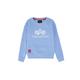 Sweater ALPHA INDUSTRIES "ALPHA Kids - Sweatshirts Basic Kids" Gr. 14, blau (light blue) Mädchen Sweatshirts