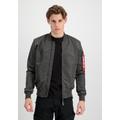 Regen- und Matschjacke ALPHA INDUSTRIES "ALPHA Men - Bomber & Flight Jackets" Gr. XL, grau (greyblack) Herren Jacken Übergangsjacken