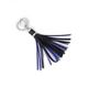 Schlüssel-Anhänger GRETCHEN "Tassel Keyring" Schlüsselanhänger schwarz (schwarz, blau) Damen Schlüsseltaschen aus italienischem Kalbsleder