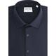 Kurzarmhemd CALVIN KLEIN "STRETCH PIQUE SOLID SLIM SHIRT" Gr. 41, N-Gr, blau (night sky) Herren Hemden Oberhemden