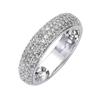 Fingerring DIAMONDS BY ELLEN K. "Gold 585 mit 90x Diamant zus. 0,50ct." Gr. 17, weiß (weiß, weiß), Fingerringe, Damen, 017 (53,5), 0,50 ct P2 = erkennbare Einschlüsse, Gold