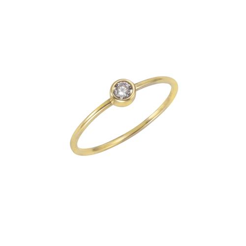 Fingerring CELESTA Fingerringe Gr. 060 (19,1), Gold, gelb (gelb, weiß) Damen