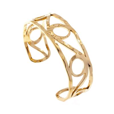 Armspange JOBO, gold (goldfarben), Armbänder, Damen, Edelstahl, Armspange, aus Edelstahl gelbgoldfarben beschichtet