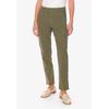 Cargohose LE TEMPS DES CERISES "CASTELLA", Herren, Gr. 34, US-Größen, grün, 98% Baumwolle, 2% Elasthan, casual, Hosen, mit geradem Schnitt