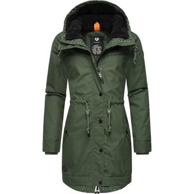 Winterjacke RAGWEAR "YM-Canny", Damen, Gr. M (38), gelb (gelbgrün), Außenmaterial: 65% Polyester, 35% Baumwolle, Innenfutter: 100% Polyester, Wattierung: 100% Polyester, casual, tailliert Po-bedeckend, Langarm verstellbar Rippstrickbündchen mit... Image