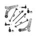 2014-2018 Jeep Cherokee Front Control Arm Ball Joint Tie Rod and Sway Bar Link Kit - Detroit Axle