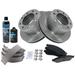 2005-2007, 2011-2012 Ford F350 Super Duty Rear Brake Pad Rotor Shoe Drum Kit - TRQ BKA34793