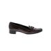 Prada Flats: Slip-on Chunky Heel Casual Brown Print Shoes - Women's Size 38.5 - Almond Toe