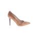 White House Black Market Heels: Pumps Stilleto Cocktail Tan Solid Shoes - Women's Size 10 - Pointed Toe