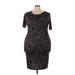 Lularoe Casual Dress - Sheath: Black Paisley Dresses - Women's Size 2X